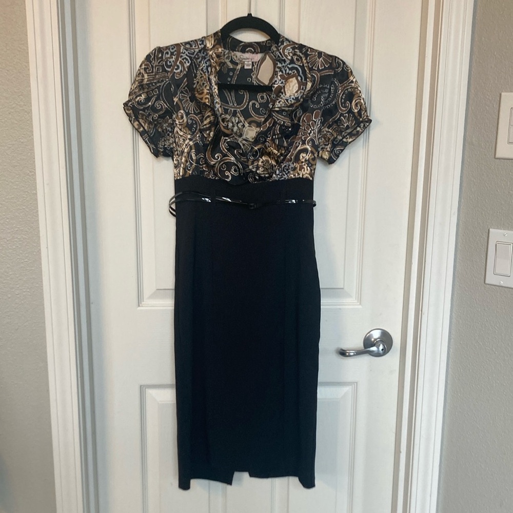 Women’s dress, size 3, fitted skirt with built in blouse top